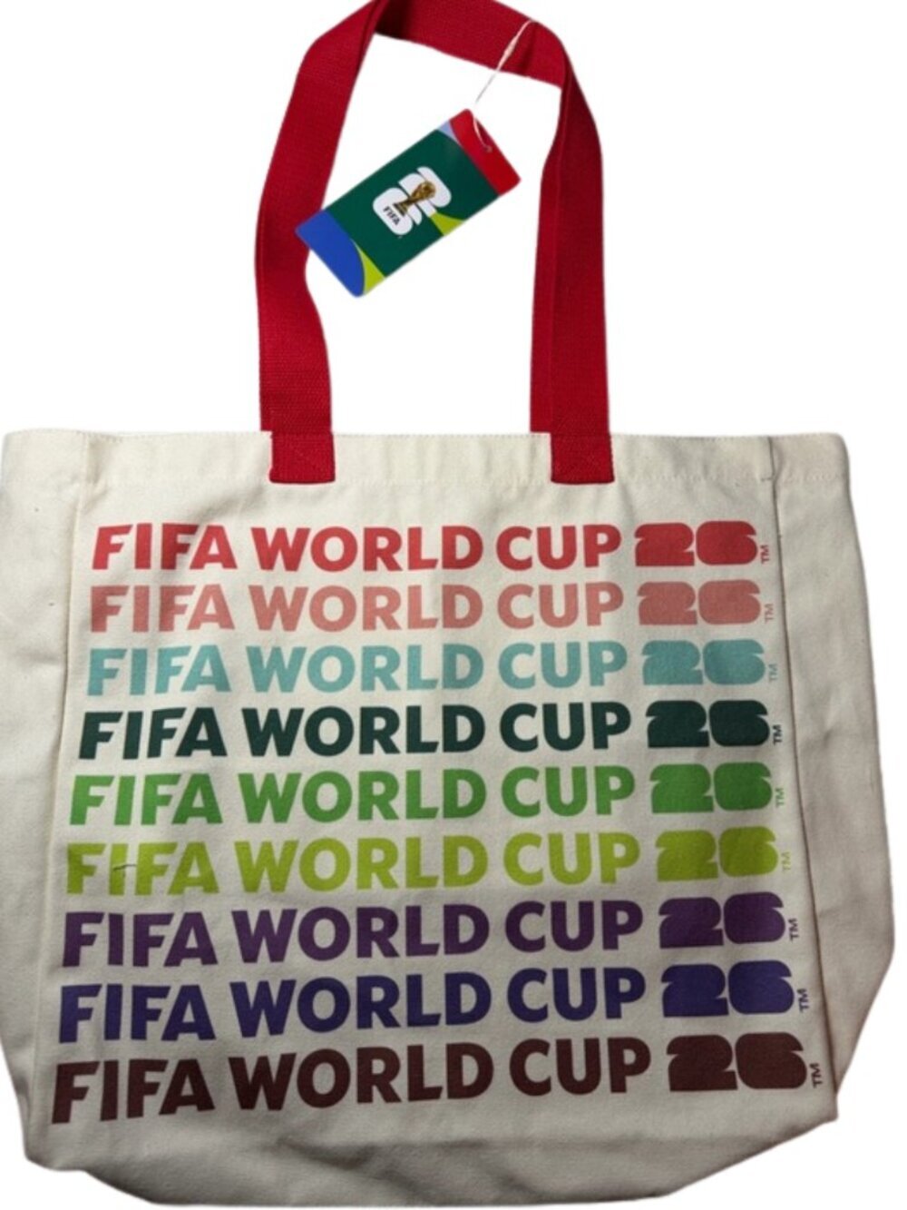 ⚽🌎 NWT Official FIFA World Cup 2026 Canvas Tote Bag ✨